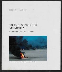 Francesc Torres Memorial 1992 Exhibition Brochure Hirshhorn Museum - Imagen 1 de 3
