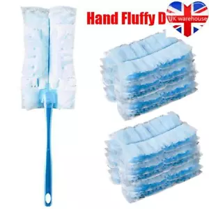 Fluffy Duster Refills Flash Dust Magnet Dispos Duster Heads Microfiber Duster - Picture 1 of 22