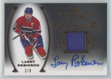 2022-23 Leaf In The Game Used Vignette Larry Robinson Auto Game-Used Jersey /6