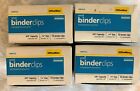 ( 8 Boxes) Small Binder Clips Steel Wire 3/4" Size Black/Silver 12/Box (96 Tot)