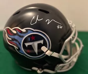 Chris Johnson signierter Full Size Replica Helm Titans Beckett Zertifikat - Bild 1 von 12