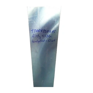 ALU Platte, feinstgefräst und foliert, AlMg4,5Mn, 1300x250x15mm, (MCEH) - Bild 1 von 4