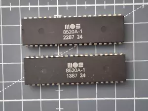 ✅ 2 Chips MOS 8520A-1 8520 8520PD ⭐ Commodore Amiga 500 / 2000 ⭐ TOP ⚡️ - Picture 1 of 1