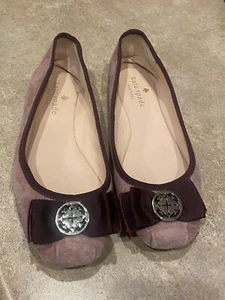 Kate Spade Ballet Flat Size 6 M Fontana Too Pink Suede Shoe - Picture 1 of 10
