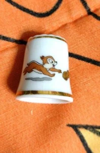 Old Disney Chip & Dale Thimble Made in Japan - Picture 1 of 4