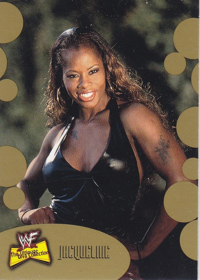 JACQUELINE (Rare! GOLD PARALLEL Card #39) 2001 Fleer WWE WWF Ultimate Diva  *** - Image 1 of 1
