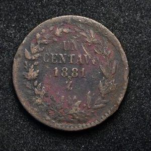 1881-Z s Mexico Un Centavos (bb18108) - Picture 1 of 2
