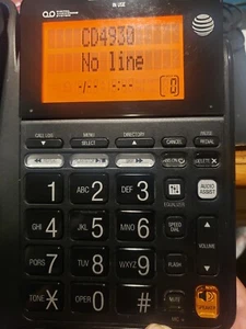 AT&T CD4930 Corded Phone With Answering System and Caller ID - Black - Picture 1 of 10