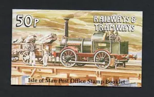 ISLE OF MAN 1988 RAILWAYS & TRAMWAYS 50p BOOKLET - Bild 1 von 1