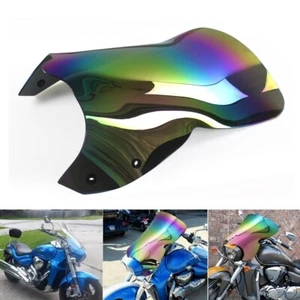 For Suzuki Boulevard M50 M90 M109R Boss Motorcycle 22"x16" Iridescent Windshield - Picture 1 of 6