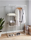 Jd Williams Metal Wardrobe With 3 Shelves Grey Brand New In Box