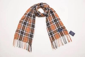 Lightweight Tartan Scarves - Camel Thompson - Picture 1 of 1