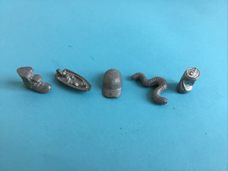 Fishin'-opoly Replacement Pieces – Movers Tokens – Fish Boat Worm Boot - Image 1 of 1
