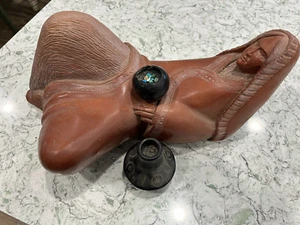 HERMOSA ESCULTURA DE MUJER NATIVA RON SCHRODER FIRMADA DE COLECCIÓN CON ENVÍO GRATUITO - Imagen 1 de 13