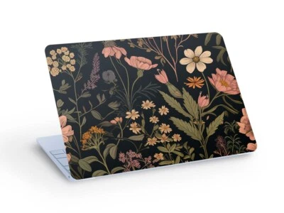 Organic Wildflowers Laptop Skin, Macbook Skin, Laptop Skin Decal - Custom Size - Image 1 of 2