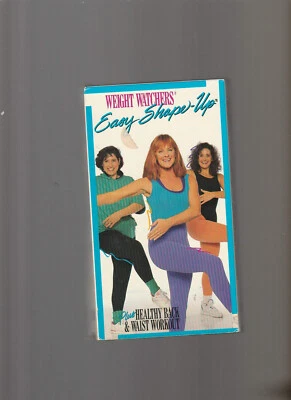 Weight Watchers Easy Shape Up - Healthy Back & Waist Workout (VHS, 1993) - Image 1 of 2