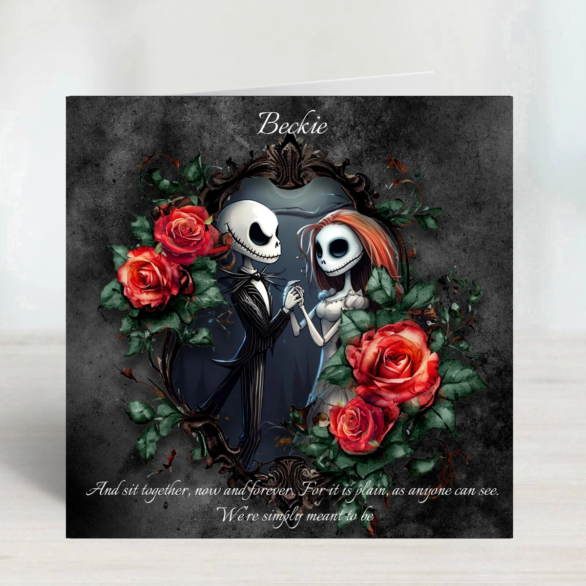 Cute Gothic Girl Birthday Card Alternative Card For Him And Teens