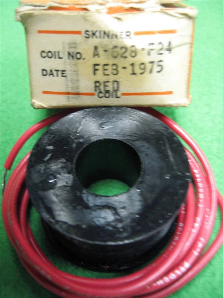 SKINNER PARKER ELECTRIC VALVE COIL No A-628-F24 A628F24 NOS NIB RED WIRE - Image 1 of 1