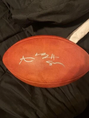 ANTONIO BROWN PITTSBURGH STEELERS JUEGO USADO FÚTBOL FIRMADO 🏈  Foto 1 de 4