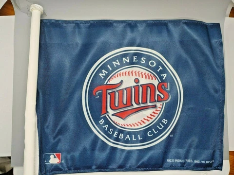 Minnesota Twins MLB Licensed 11x14 Window Mount 2-Sided Car Flag Cover