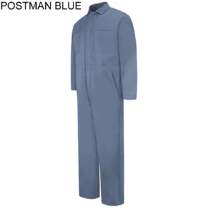 NEW Red Kap Men's Snap Front Cotton Work Coveralls - 5 colors - CC14 Uniform - Picture 1 of 16