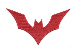 DC Comics Batman Beyond Animated Show Red Bat Logo Embroidered Patch NEW UNUSED - Picture 1 of 1