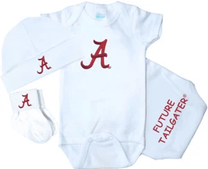 Future Tailgater Alabama Crimson Tide 3 Piece Baby Gift Set - Picture 1 of 4