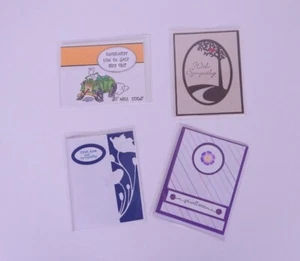 Handmade Greeting Cards & Envelopes Sympathy & Get Well Soon Blank Inside - Picture 1 of 3