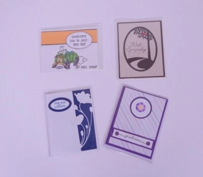 Handmade Greeting Cards & Envelopes Sympathy & Get Well Soon Blank Inside - Image 1 of 3