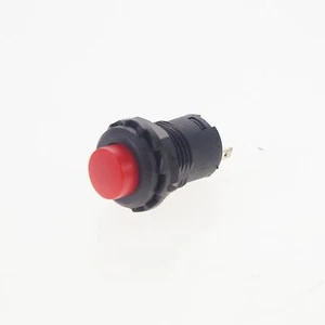 5 x Red 2 Pin SPST NO 1.5A 250VAC 12mm Hole Maintained Round Push Button Switch - Picture 1 of 6