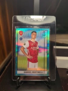 2020-21 Topps Merlin Chrome Ucl Gabriel Martinelli Aqua Prism Refractor #24 - Bild 1 von 2
