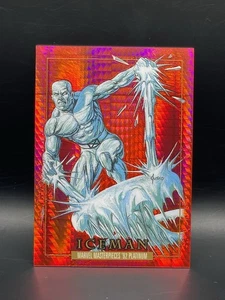 2024 Upper Deck Marvel Masterpieces '92 V Red Prism 354/492 Iceman 🧊 - Picture 1 of 2