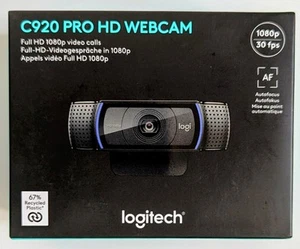 Logitech C920 1080p HD Pro Webcam - Black (960-001055) For Win, Mac & Chrome OS - Afbeelding 1 van 5