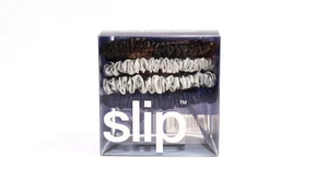 Slip Reine Seide 6er Pack Skinny Scrunchies in Midnight. - Bild 1 von 5