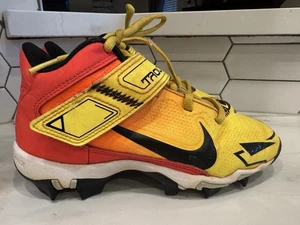 Botines de béisbol Nike Force Trout 8 Keystone juveniles talla 1,5 años amarillos de fútbol americano - Imagen 1 de 7