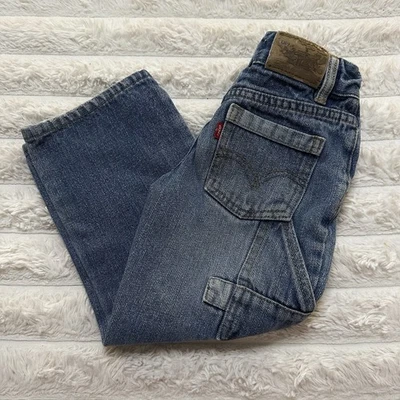 Jeans holgados vintage Levi's Carpenter rojo pestaña Y2K con ajustador de cintura Foto 1 de 4