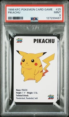 Pikachu #25 Pokemon Card Game KFC 1998 PSA 9 - Image 1 of 2