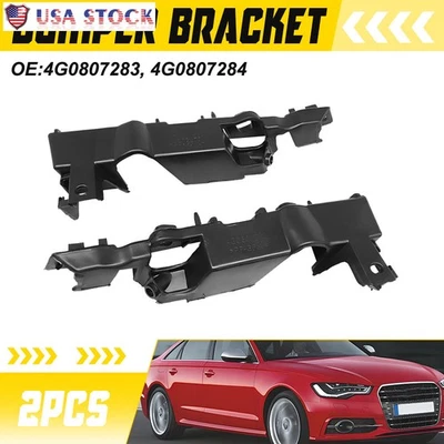 2PCS Front Bumper Brackets Left & Right Side For Audi S6 A6 A6 Quattro 2012-2018 - Image 1 of 4