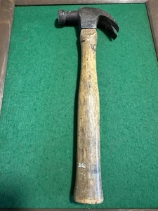 Vintage Arrow Brand Curved Claw Hammer  Wooden Handle  - Picture 1 of 20
