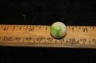 Vintage Early Machine Made Marble Green White Swirl