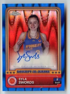 SYLA SWORDS 2024 Topps Chrome McDonalds All American Blue Ray Wave Auto #61 Mich - Picture 1 of 2