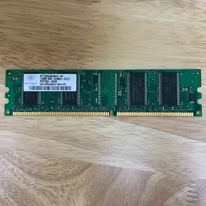 NANYA NT 128D64SH4B1G-6K 128MB DDR-333MHz-CL2.5 PC2700U-25330 - Picture 1 of 3