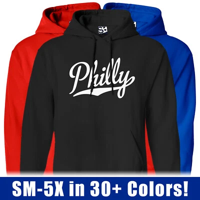 Толстовка с капюшоном Philly Script бейсбольная спортивная командная футболка с капюшоном Philadelphia - Изображение 1 из 2