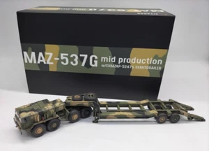 1/72 Russian MAZ-537G Tractor Truck +CHMZAP-5247G Semi-Trailer Diecast Model Neu in OVP - Bild 1 von 13