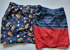 2 New Men's George Swim Trunks Shorts 3xl - Picture 1 of 6