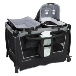 PLAYPEN BASSINET COMBO with Changing Table and Travel Bag - Picture 1 of 14