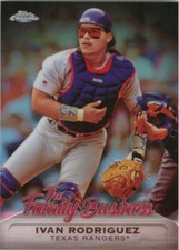 2019 Topps Chrome Update The Family Business #FBC5 Ivan Rodriguez Rangers HOF