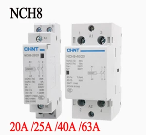 New AC Contactor Normally Open/Closed 20A 25A 40A 63Amp Small Household 2NO 2NC - Picture 1 of 13