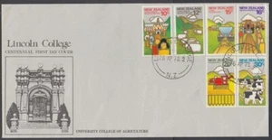 NEW ZEALAND 1978 FARMING ILLUSTRATED FDC LINCOLN COLLEGE (ID:014/D64968) - Picture 1 of 1