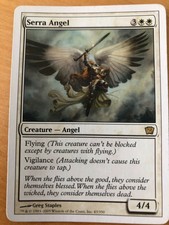 mtg Serra Angel *9th Edition* NM Magic Card Rare FREE Shipping!